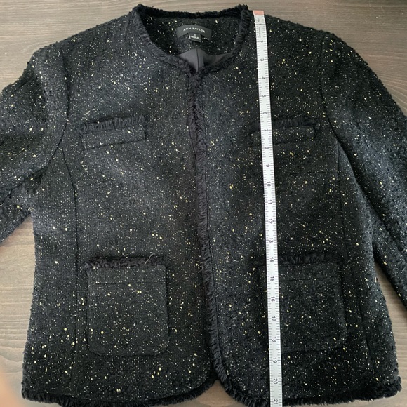 Ann Taylor black and gold tweed jacket - Picture 6 of 8